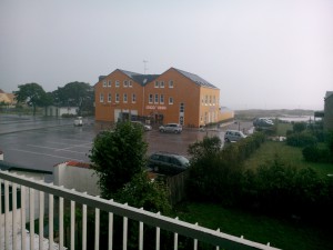 Utsikt från hotell strand Gilleleije