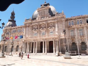 Utsidan av rådhuset i Cartagena