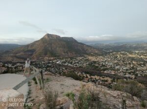 Utsikt inåt landet Mirador Morro de Toix